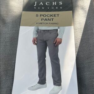 Jachs Men's Charcoal Chinos 5-pocket 32. X 32  NWT
